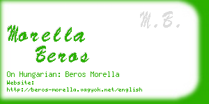 morella beros business card